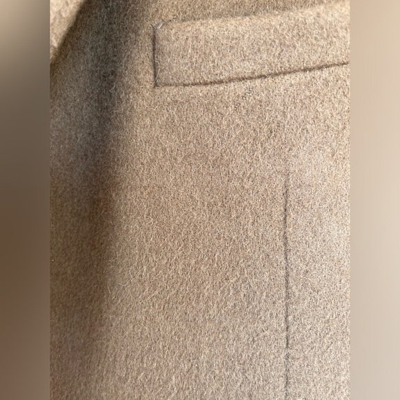 Spencer Hart Designer Tailored Men’s Wool Coat. Camel Winter Fall Jacket - Picture 4 of 12